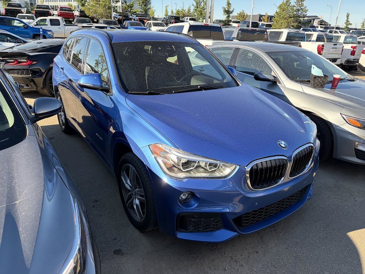 2018 BMW X1 xDrive28i Sports Activity Vehicle Blue Sherwood Park - photo #1