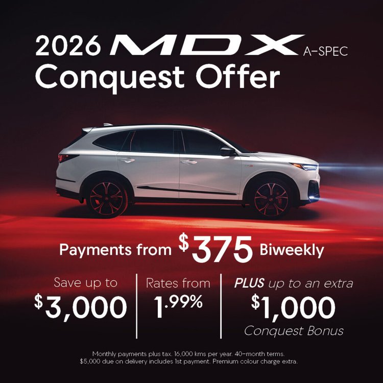 2026 Acura MDX Conquest Offer for new customers