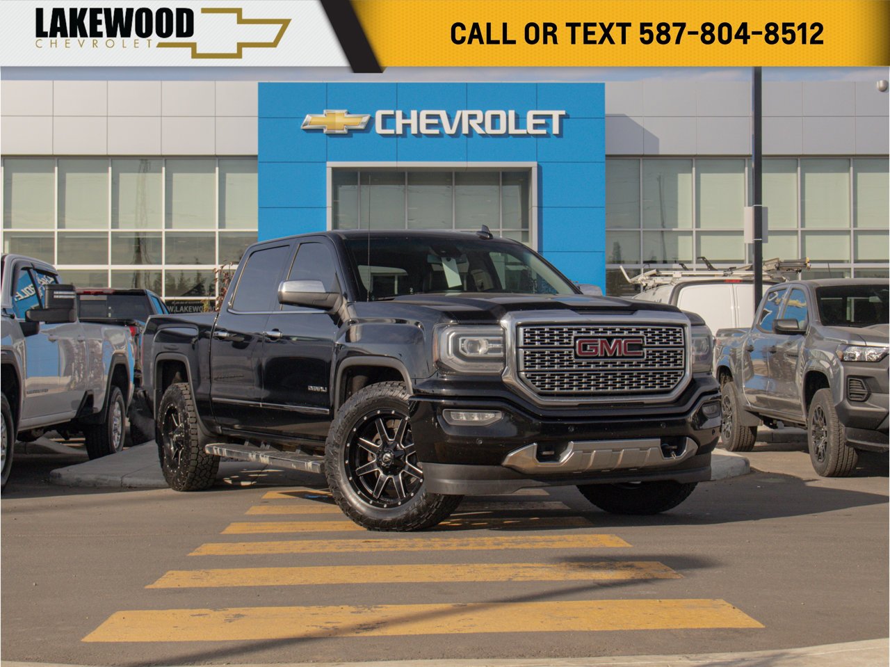 2018 GMC Sierra 1500 4WD Crew Cab 143.5 Denali Black Sherwood Park - photo #0