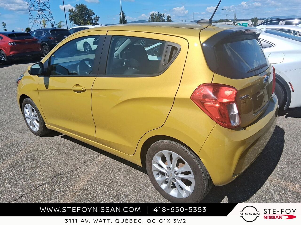 Yellow 2022 Chevrolet Spark Hatchback Front-Wheel Drive Automatic