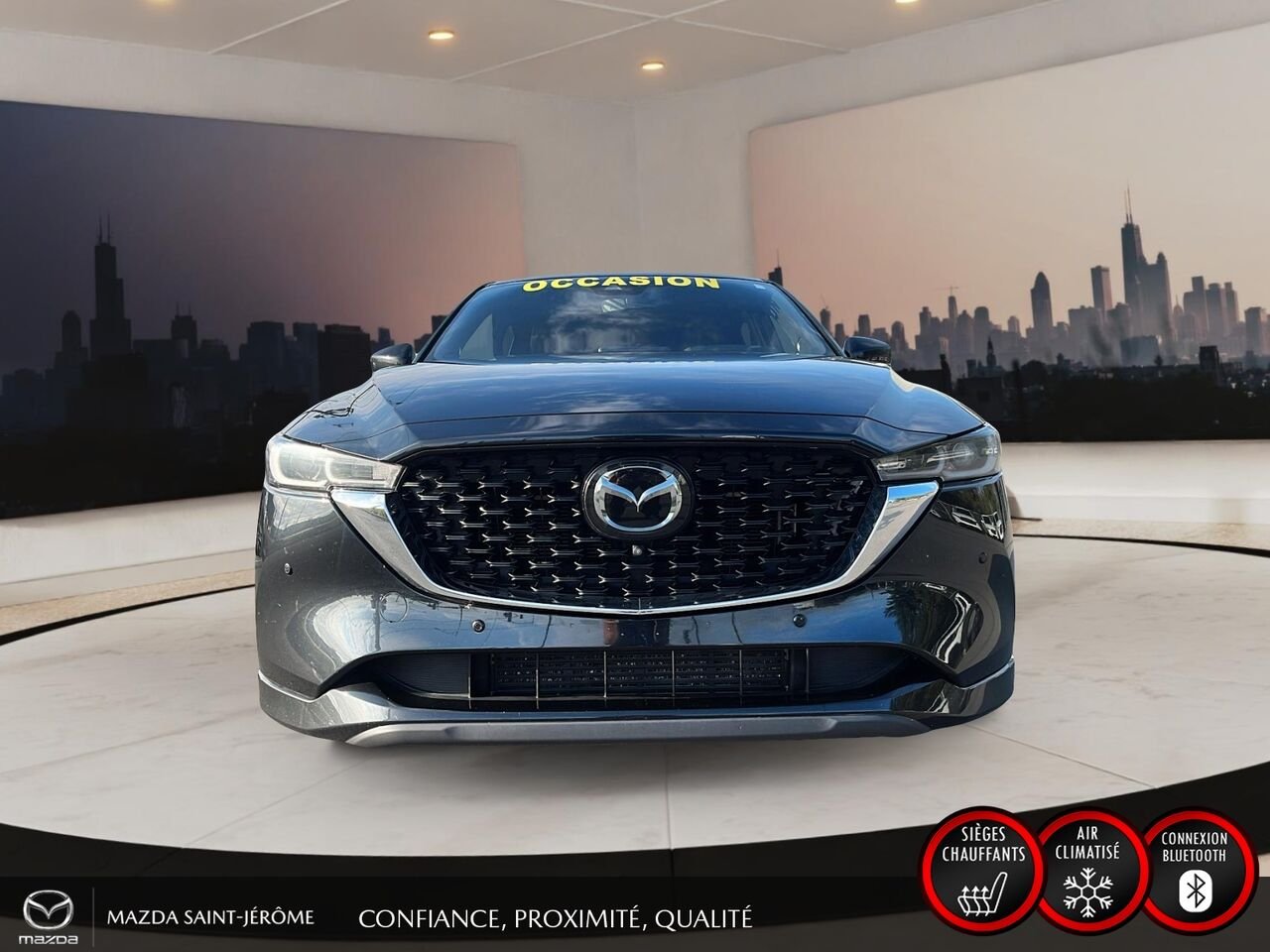 2022 Mazda CX-5 Signature | AWD | TOIT OUVRANT | CUIR NAPPA | NAVIGATION | TÊTE HAUTE Black Saint-Jérôme - photo #2