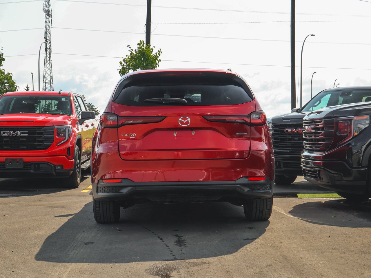 2025 Mazda CX-90 MHEV GS-L AWD Red Sherwood Park - photo #6