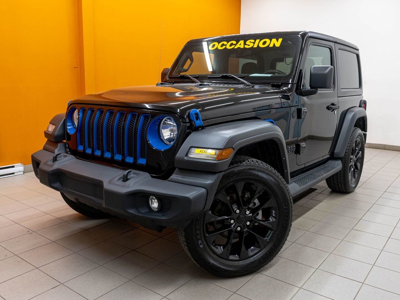 2021 Jeep Wrangler SPORT S 4X4 V6 *NAV* SIÈGES CHAUFF CARPLAY ALPINE Black Saint-Jérôme - photo #0