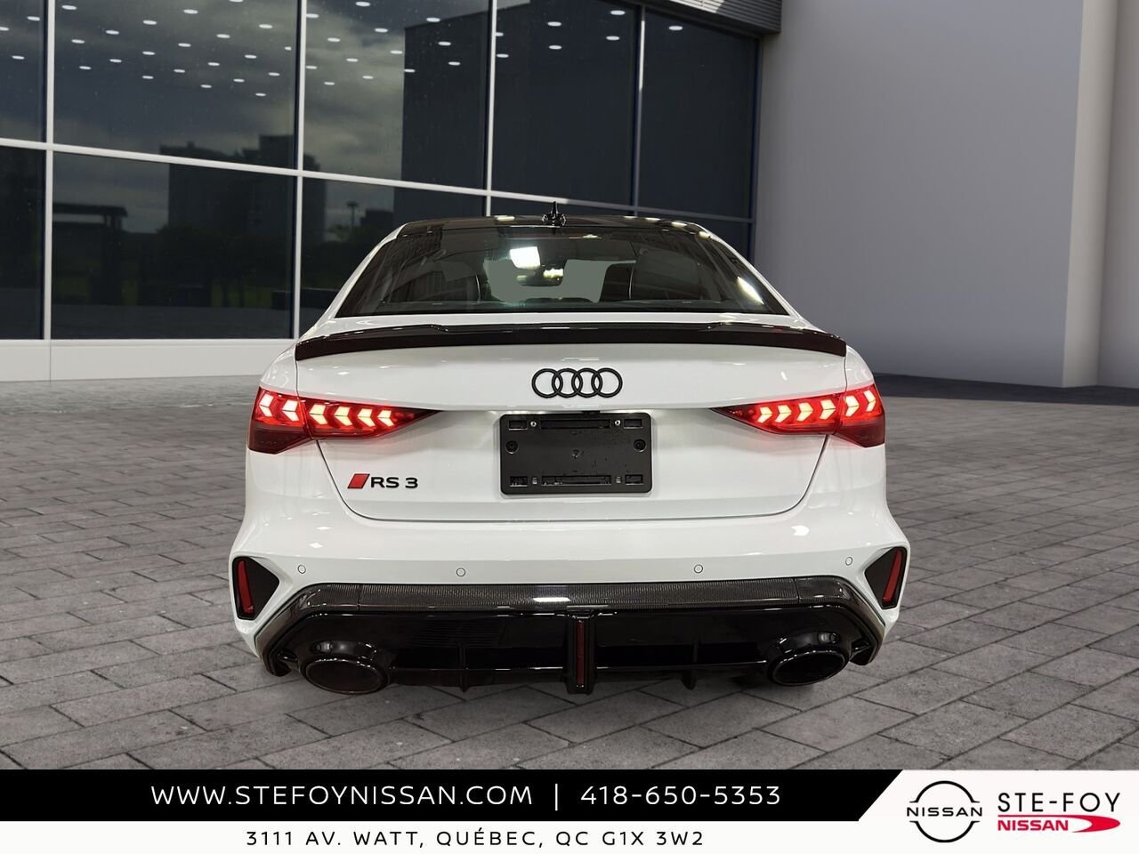 2026 Audi RS 3 OPTIQUE CARBONE PLUS ET DESIGN RS PACK White Ste-Foy - photo #2