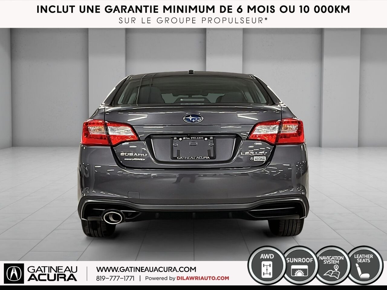 2019 Subaru Legacy 2.5i Limited AWD Grey Gatineau - photo #16
