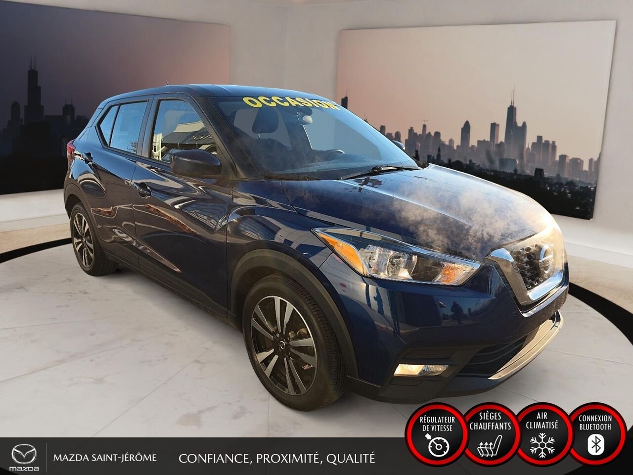 Nissan Kicks SV | JAMAIS ACCIDENTÉ | SIÈGES CHAUFFANTS | APPLE CARPLAY | DÉMARREUR À DISTANCE 2020 Bleu Saint-Jérôme - photo #3