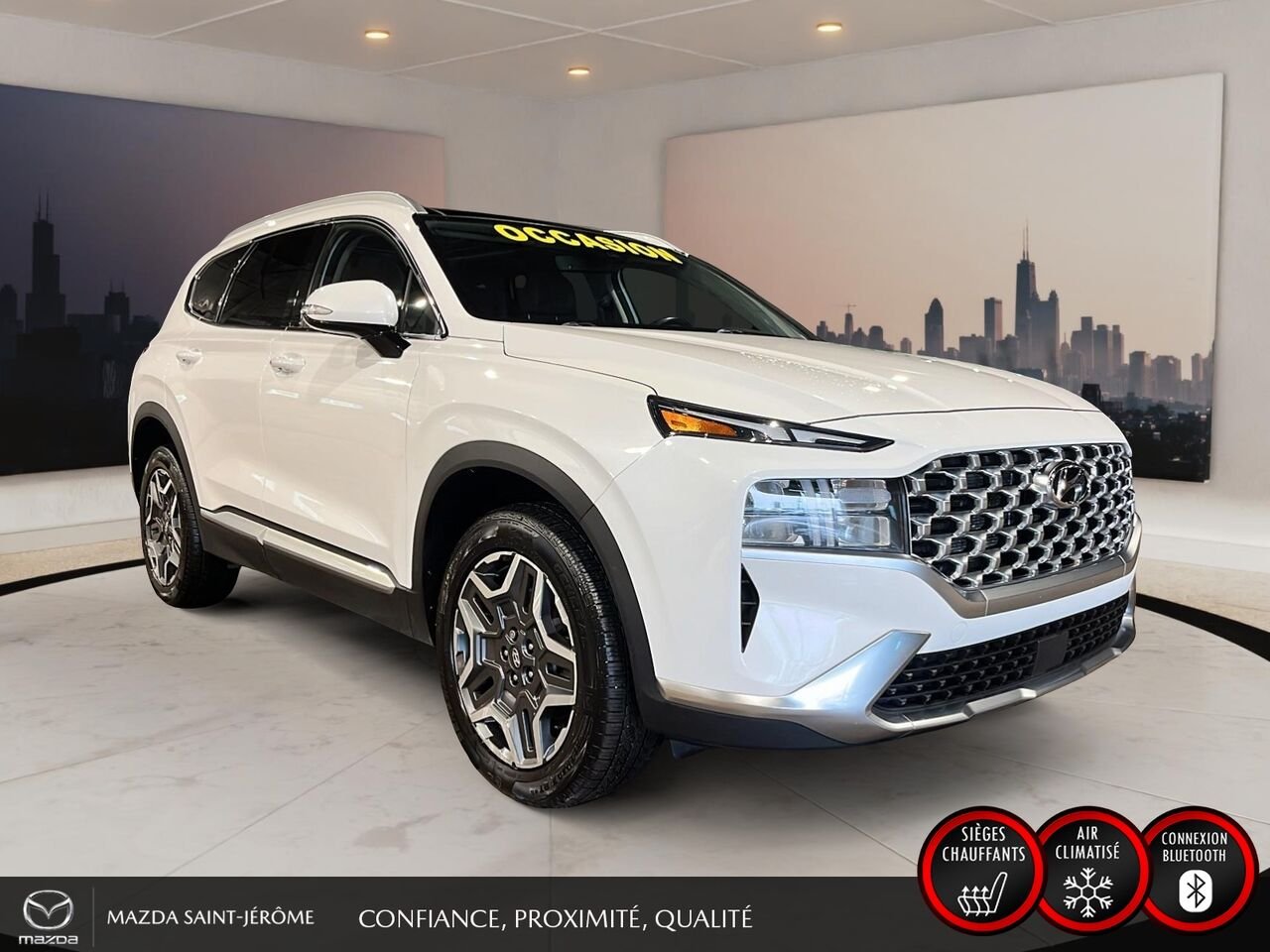 Hyundai Santa Fe Hybrid 2022 Blanc Ste-Agathe des Monts - photo #3