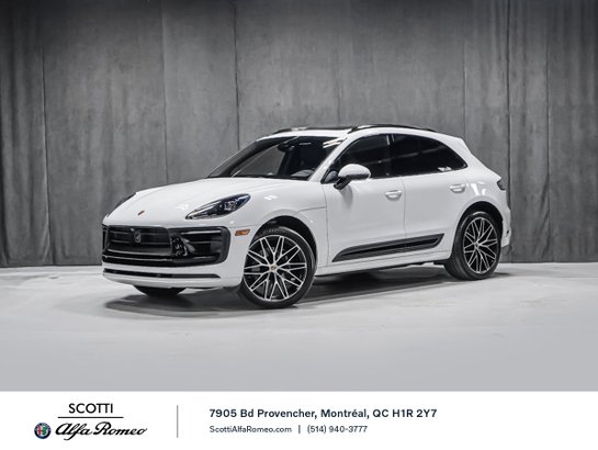 Porsche Macan S MAGS 21PO SUSPENSION ADAPT ECHAPPEMENT EN CARBON 2023 Blanc