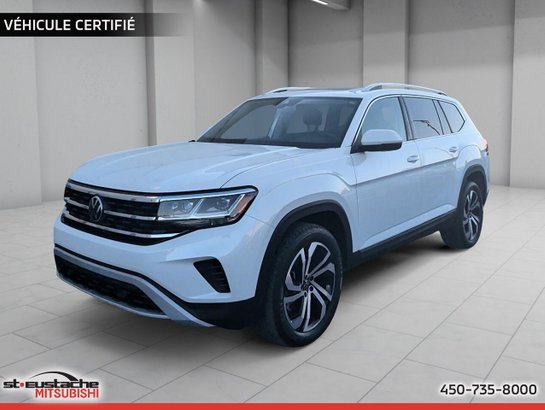 2023 Volkswagen Atlas Highline 3.6 FSI 4MOTION-7 PASSAGERS-CUIR-TOIT PANORAMIQUE-SIÈGES CHAUFFANTS White