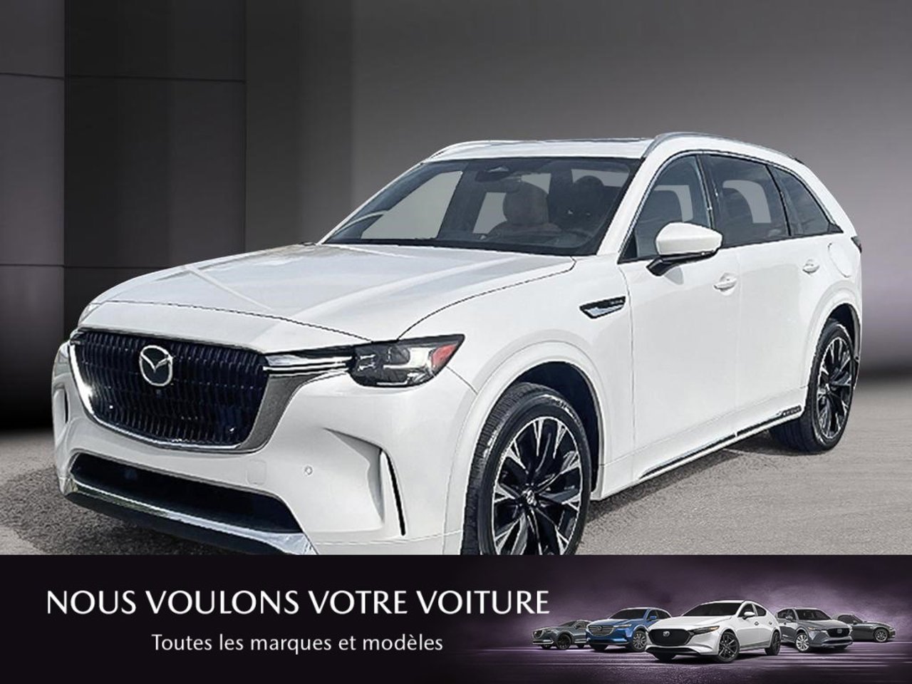 2026 Mazda CX-90 MHEV JM3KKEHC5T1398679 Rhodium White Metallic Mirabel - photo #0