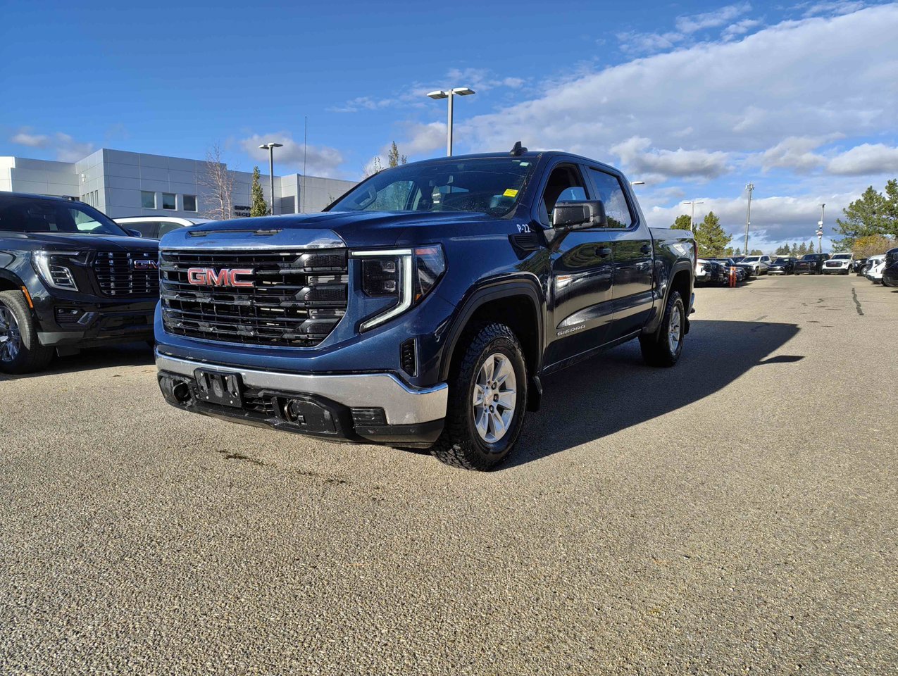 2023 GMC Sierra 1500 4WD Crew Cab 147 Pro Blue Sherwood Park - photo #2