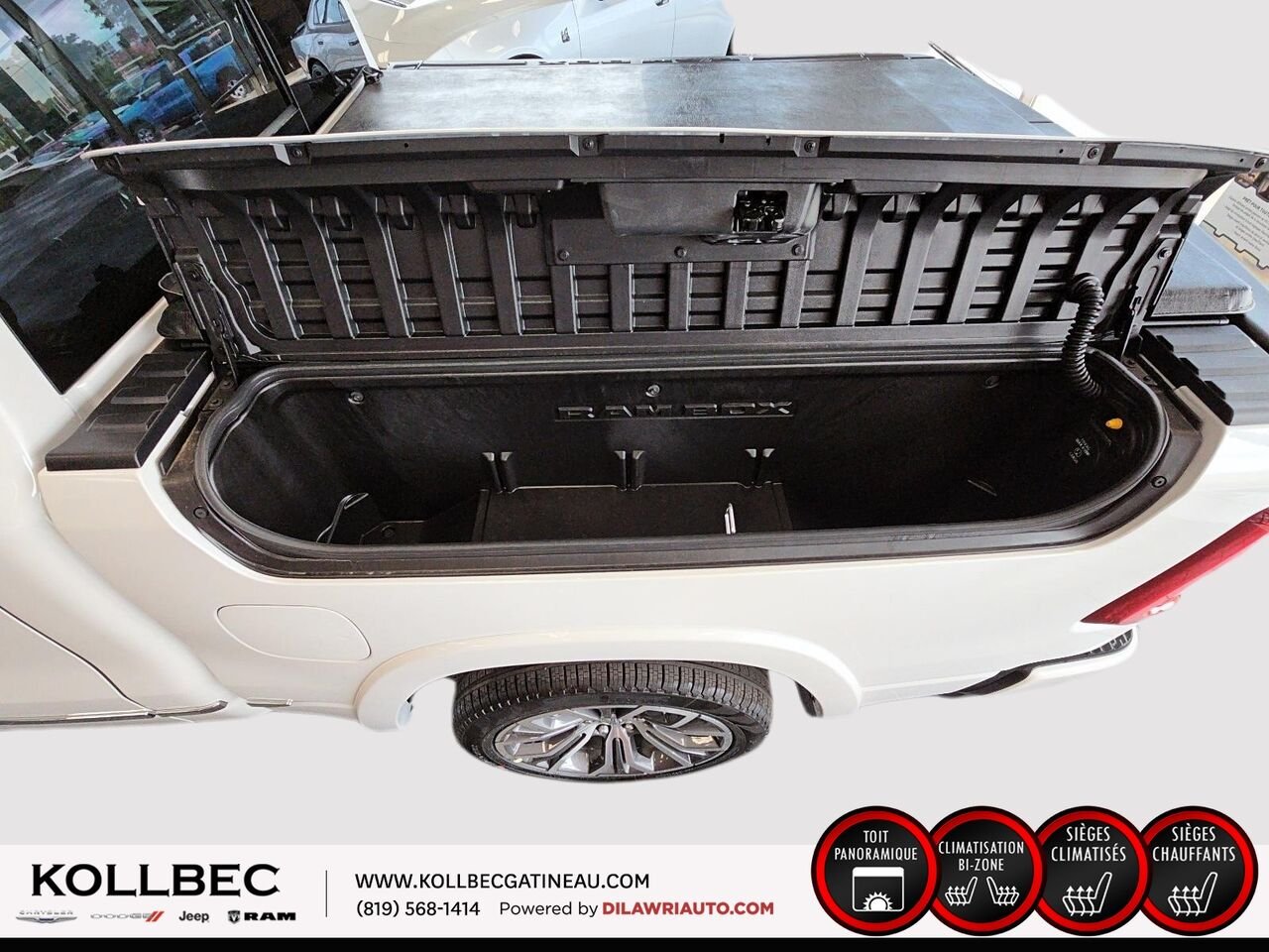 RAM 1500 26730 | Tungsten cabine d'équipe 4x4 caisse de 5 pi 7 po 2026 Triple couche nacrée ivoire Gatineau - photo #32