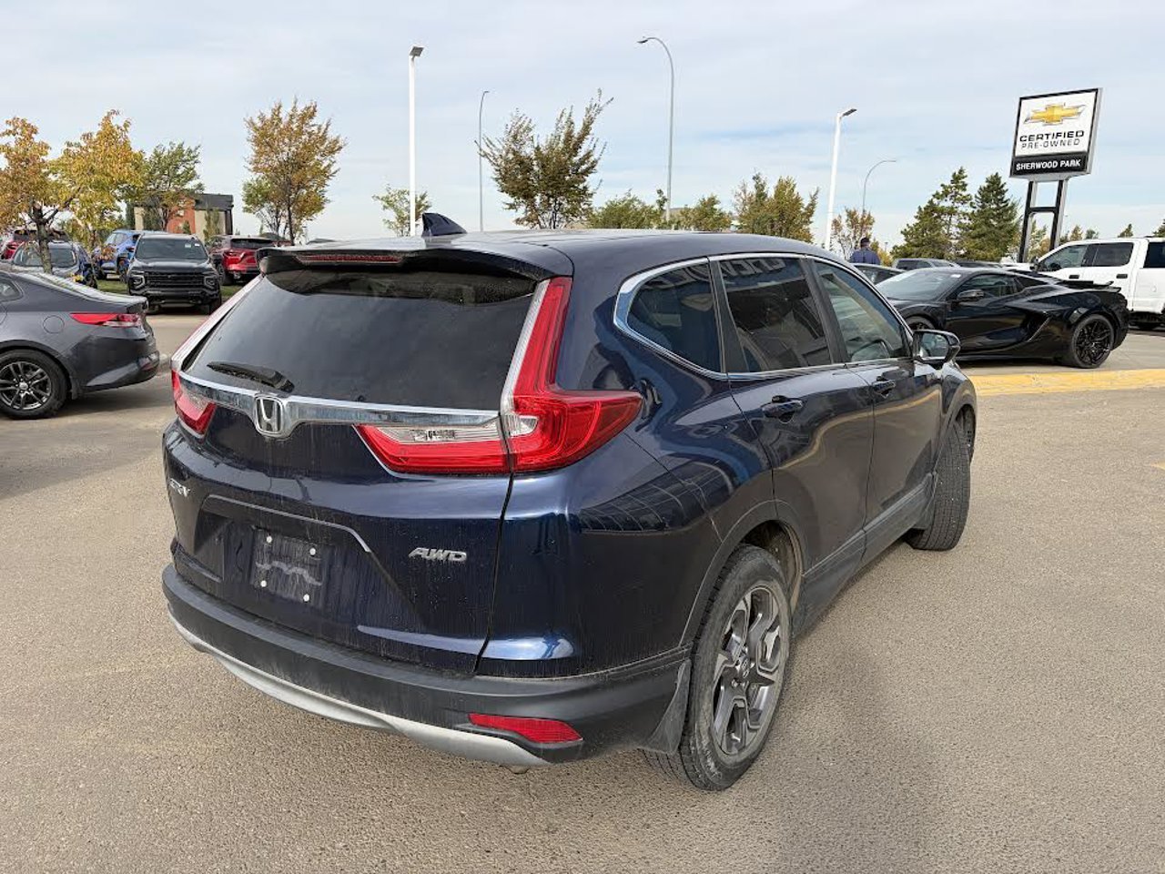 2019 Honda CR-V EX-L AWD Blue Sherwood Park - photo #4