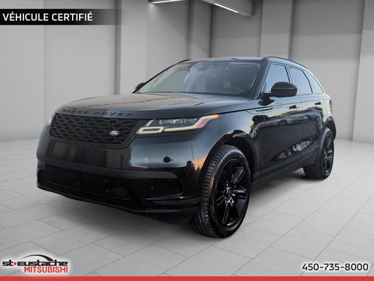 Land Rover Range Rover Velar S P250-cuir bleu-toit pano-sièges et volant chauffant-carplay/android auto 2022 Noir