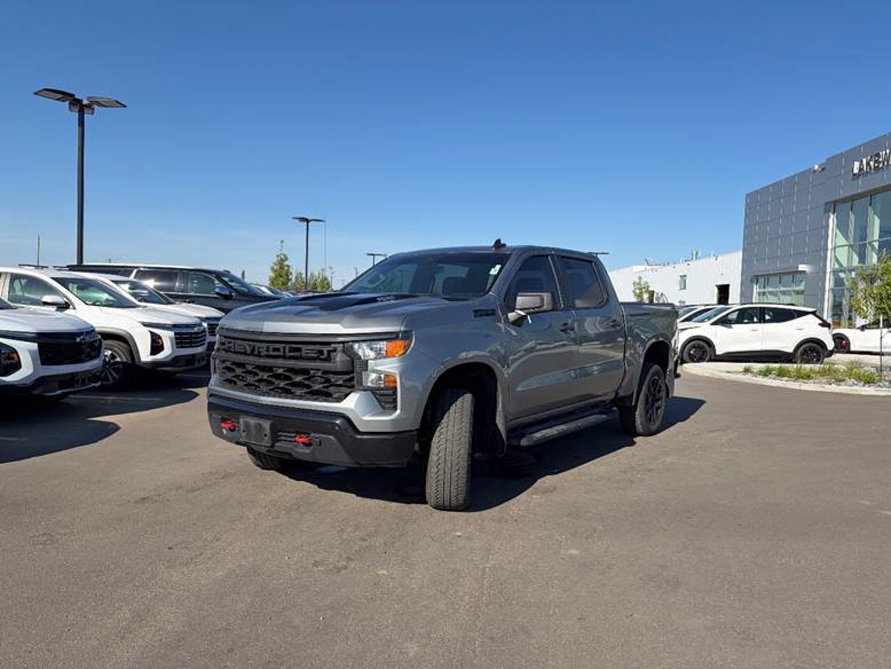 2024 Chevrolet Silverado 1500 4WD Crew Cab 147 Custom Trail Boss Grey Sherwood Park - photo #2