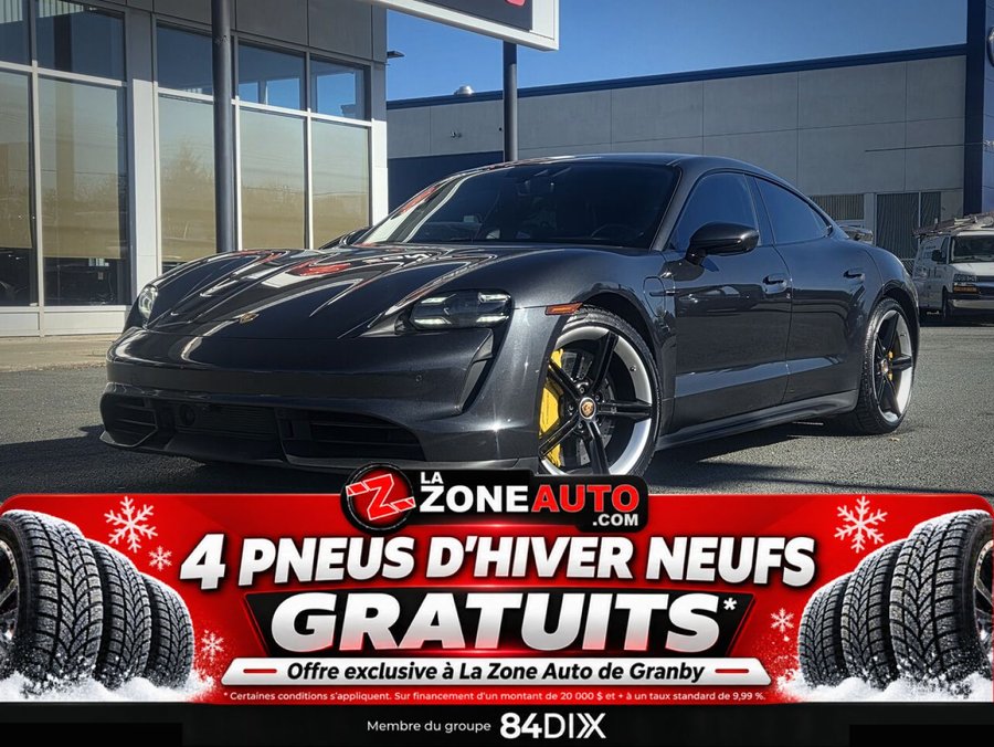 Porsche Taycan Turbo S FREIN CÉRAMIQUE + SUSPENSION PNEUMATIQUE + BURMESTER 3D HIGH-END 2020 Gris