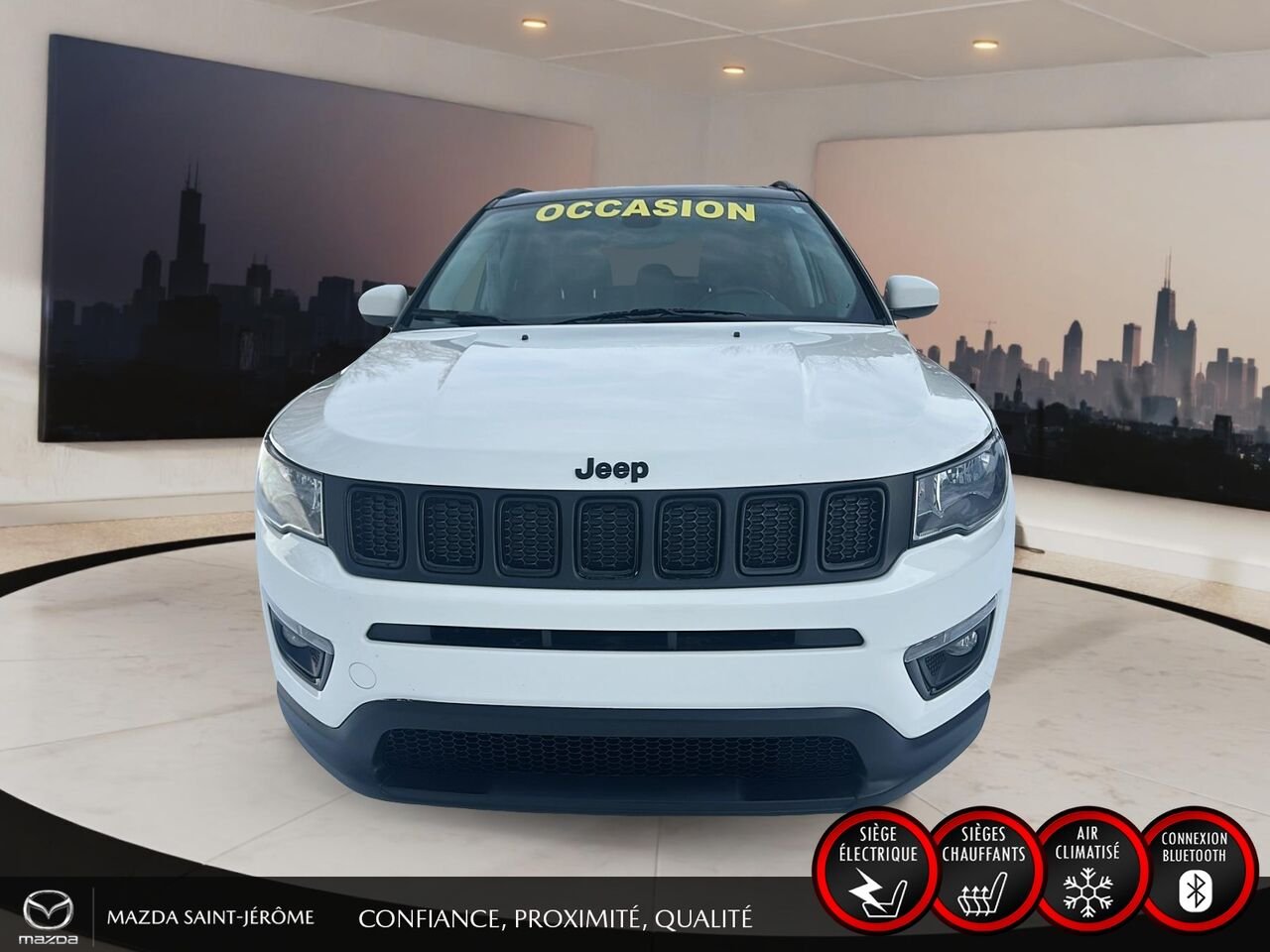 2021 Jeep Compass White Sainte-Agathe-des-Monts - photo #2