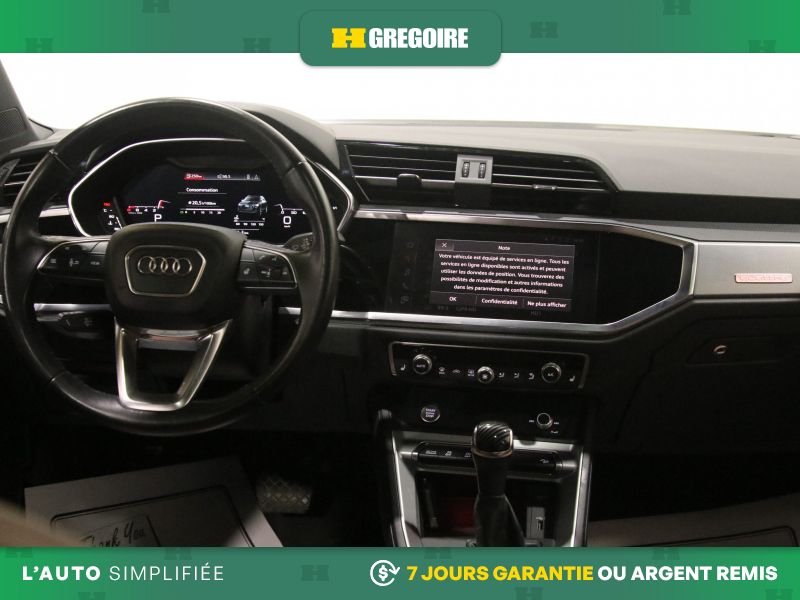 Audi Q3 823173 | Technik AWD AUTO A/C CUIR TOIT MAGS NAV CAM RECUL 2019 Blanc Laval - photo #18