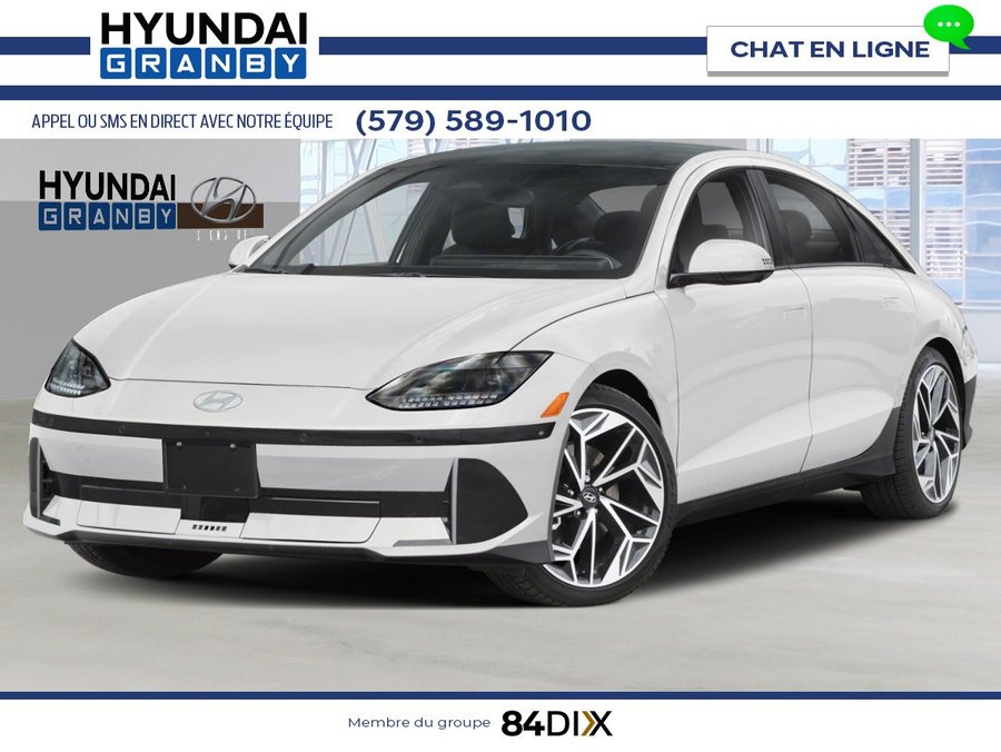 2025 HYUNDAI IONIQ 6 Preferred grande autonomie TI avec ensemble Ultimate Serenity White