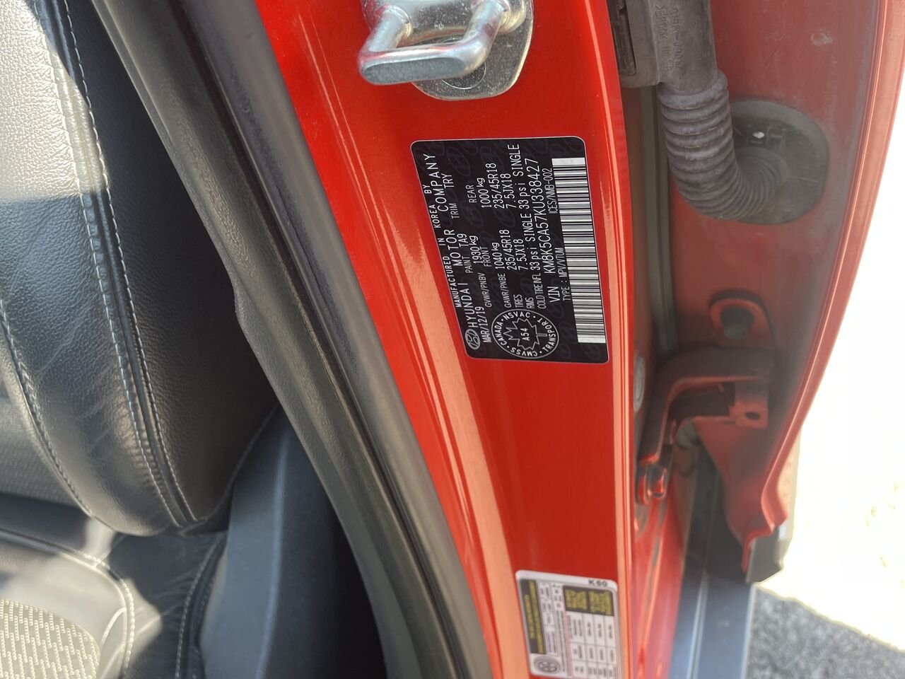 Hyundai Kona 2019 Orange Longueuil, - photo #18