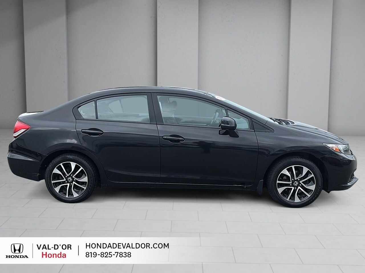 Honda Berline Civic EX 4 portes, boîte automatique 2013 Noir Val-d'Or - photo #2