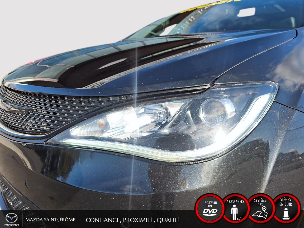 2020 Chrysler Pacifica Hybrid LIMITED S | JAMAIS ACCIDENTÉ | HYBRIDE RECHARGEABLE | TOIT PANO | CUIR | TV/DVD Black Saint-Jérôme - photo #1