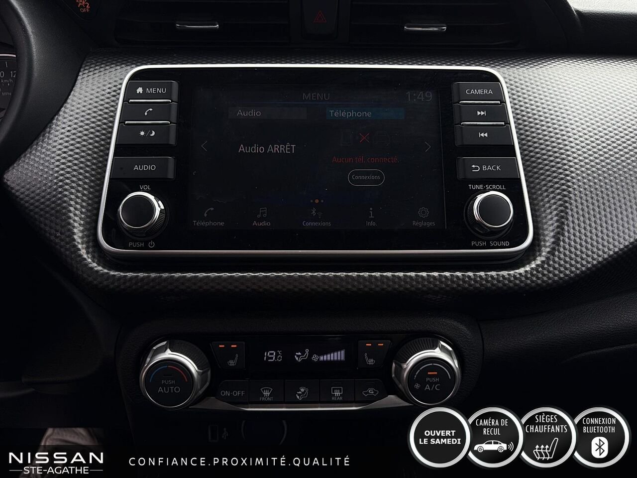 Nissan Kicks SV TA | 75 640 KM | CAMÉRA DE RECUL | CLIMATISATION AUTOMATIQUE | ACCÈS SANS CLÉ 2019 Gris Saint-Jérôme - photo #19