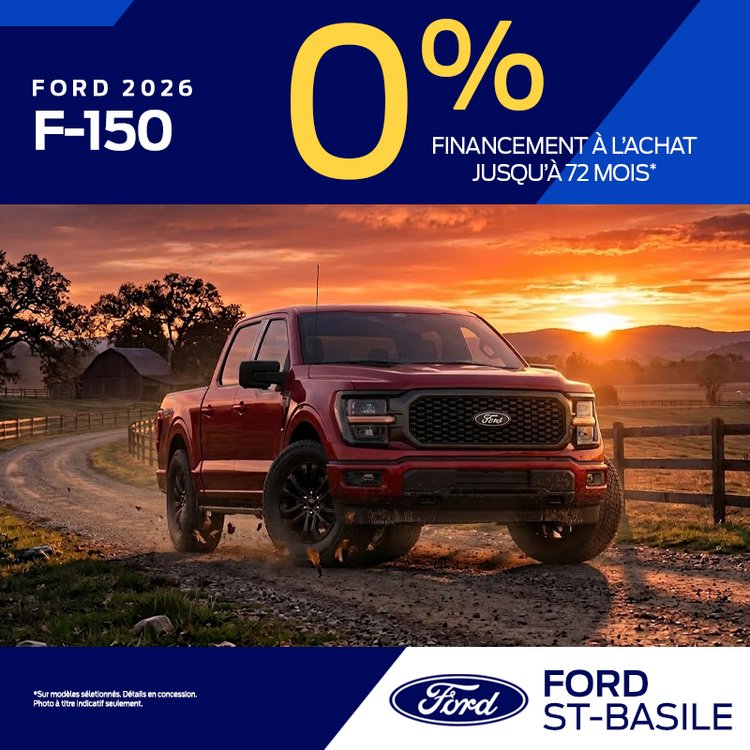 Ford st basile promo octobre F 150 2026 FR