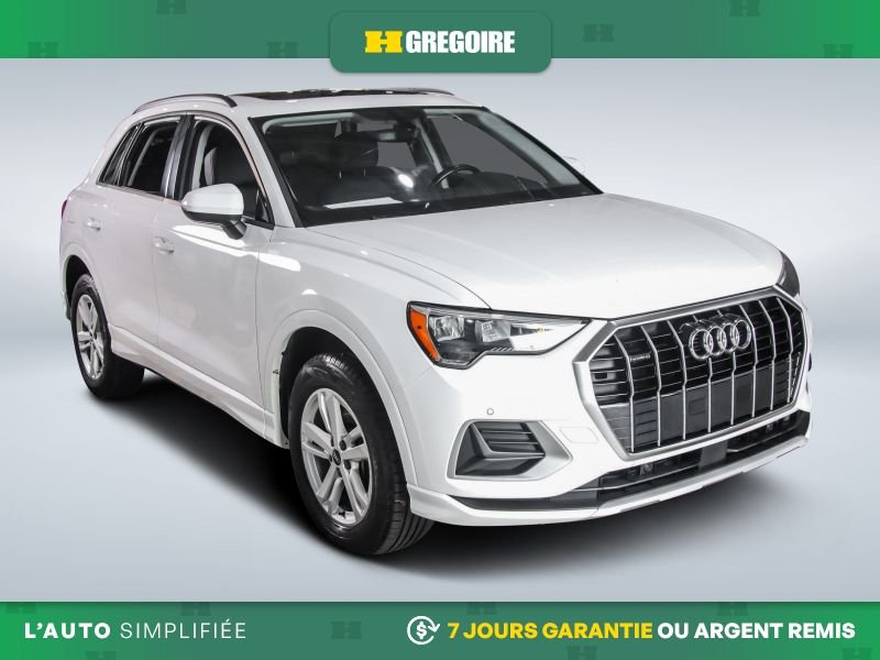 Audi Q3 Komfort AWD AUTO A/C MAGS CUIR TOIT CAM RECUL BLUE 2021 Blanc