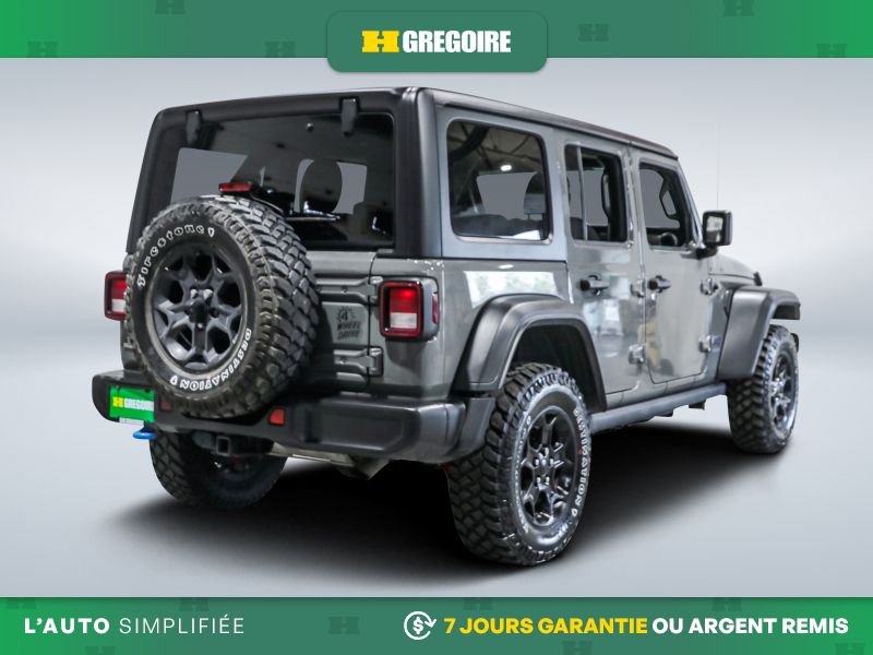 Jeep Wrangler 822541B | Willys 4xe AUTO AC NAV MAGS CAM RECULE BLUETOOTH 2023 Gris Laval - photo #8