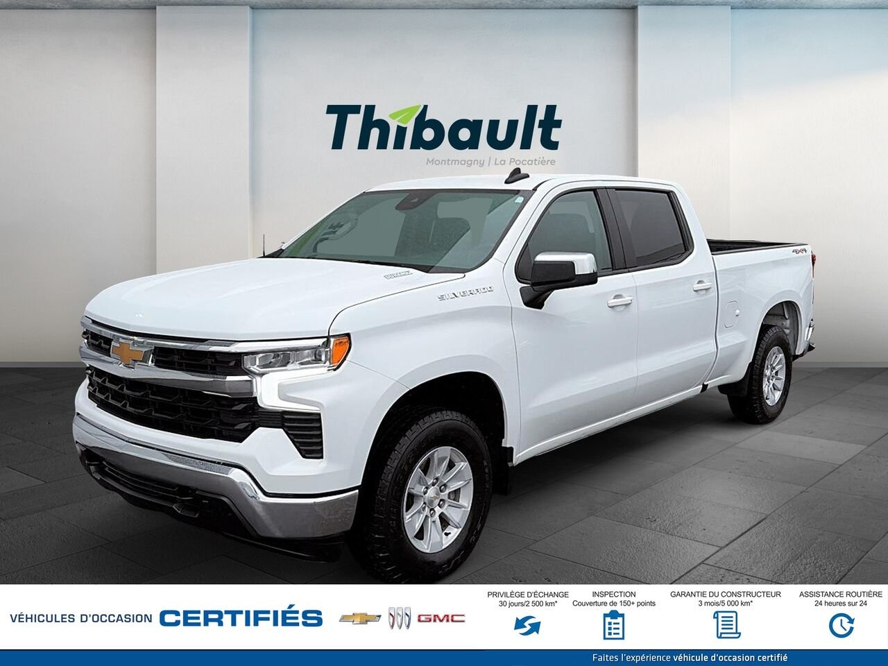 2025 CHEVROLET SILVERADO LT cabine multiplace 4RM 157 po White Montmagny - photo #0