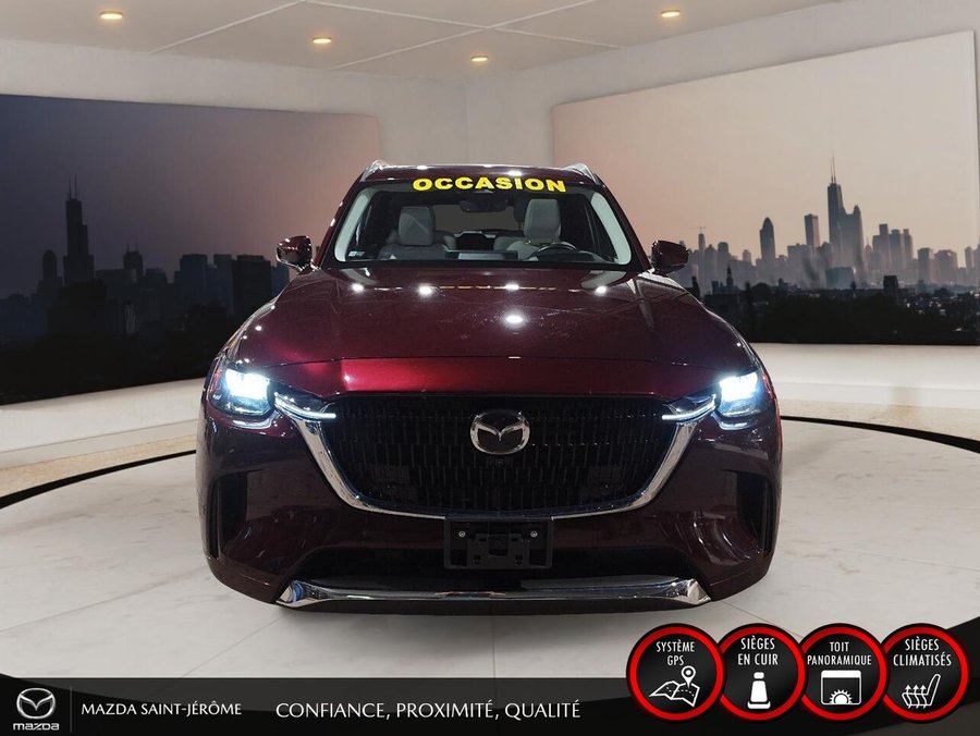 Mazda CX-90 hybride léger SIGNATURE TI | 1 PROPRIÉTAIRE | JAMAIS ACCIDENTÉ | HYBRIDE LÉGER | TOIT PANORAMIQUE | CUIR NAPPA 2024 Rouge