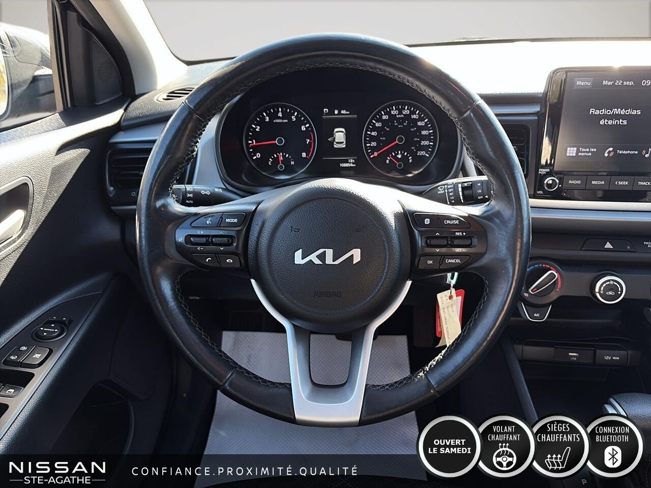 2023 Kia Rio 5 portes LX+ IVT | UN SEUL PROPRIÉTAIRE | APPLE CARPLAY | CAMÉRA DE RECUL Black Saint-Jérôme - photo #10