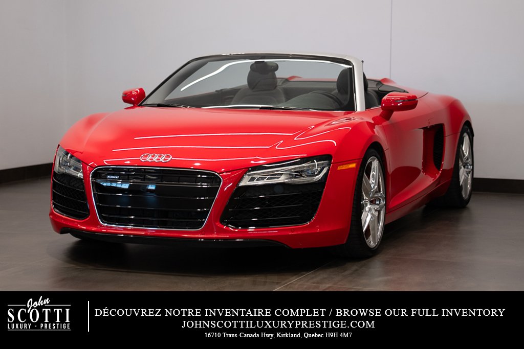 Audi R8 V8 Spyder \ LOW KM 2015 Rouge Kirkland - photo #0