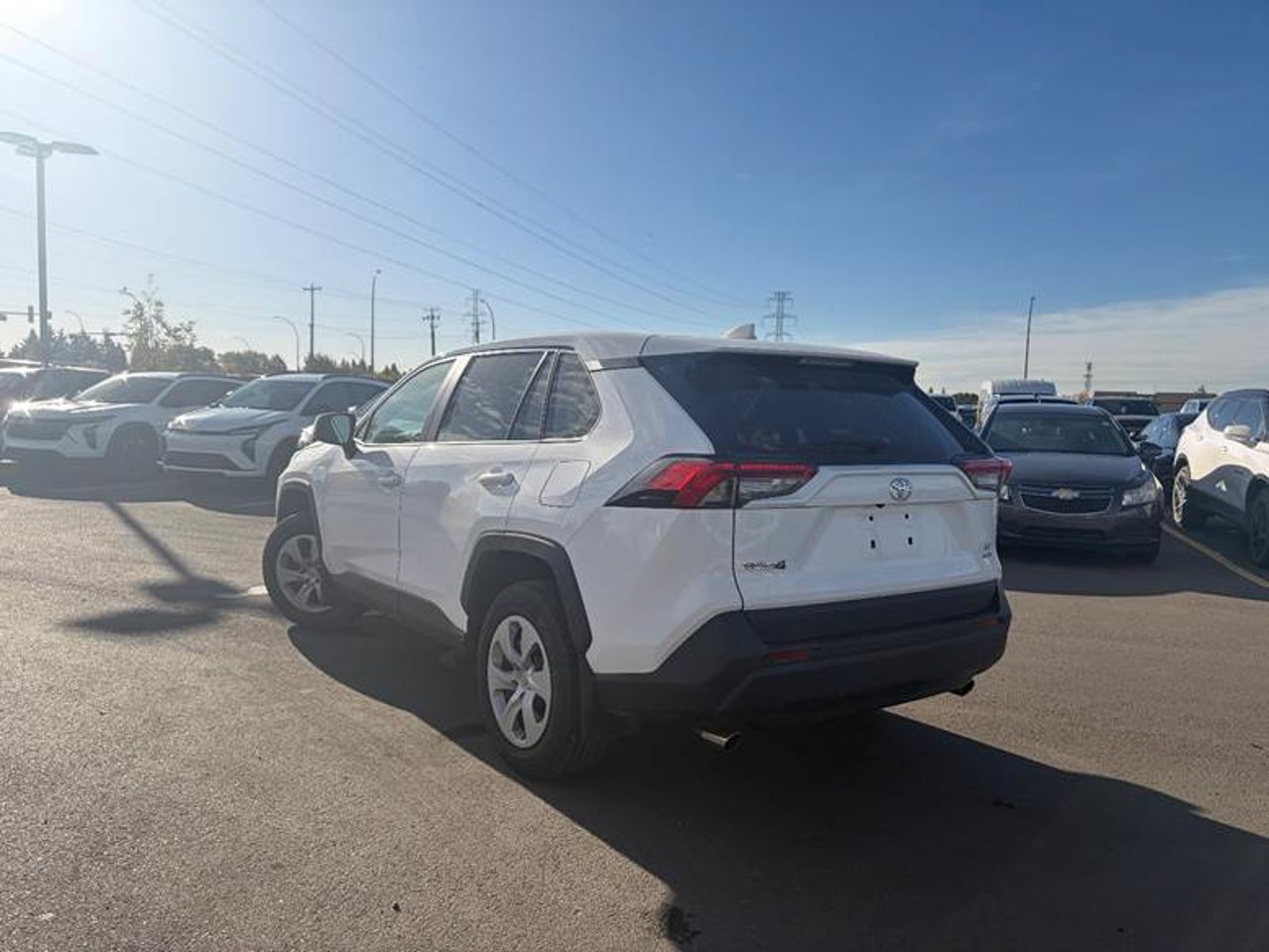 2025 Toyota RAV4 LE AWD White Sherwood Park - photo #3