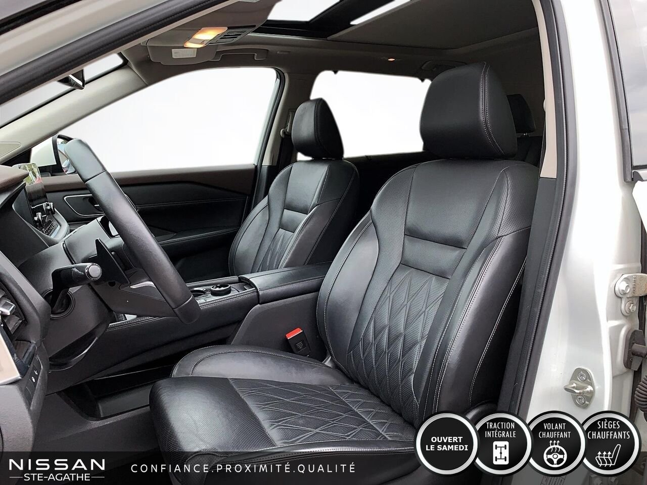 Nissan Rogue Platine | TOIT PANORAMIQUE | CUIR | AWD | CLIM 2 ZONES | 2023 Blanc Saint-Jérôme - photo #6