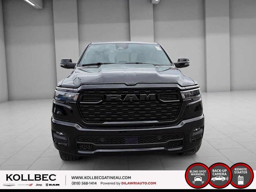RAM 1500 Big Horn cabine d'équipe 4x4 caisse de 5 pi 7 po 2026 Couche nacrée cristal noir étincelant