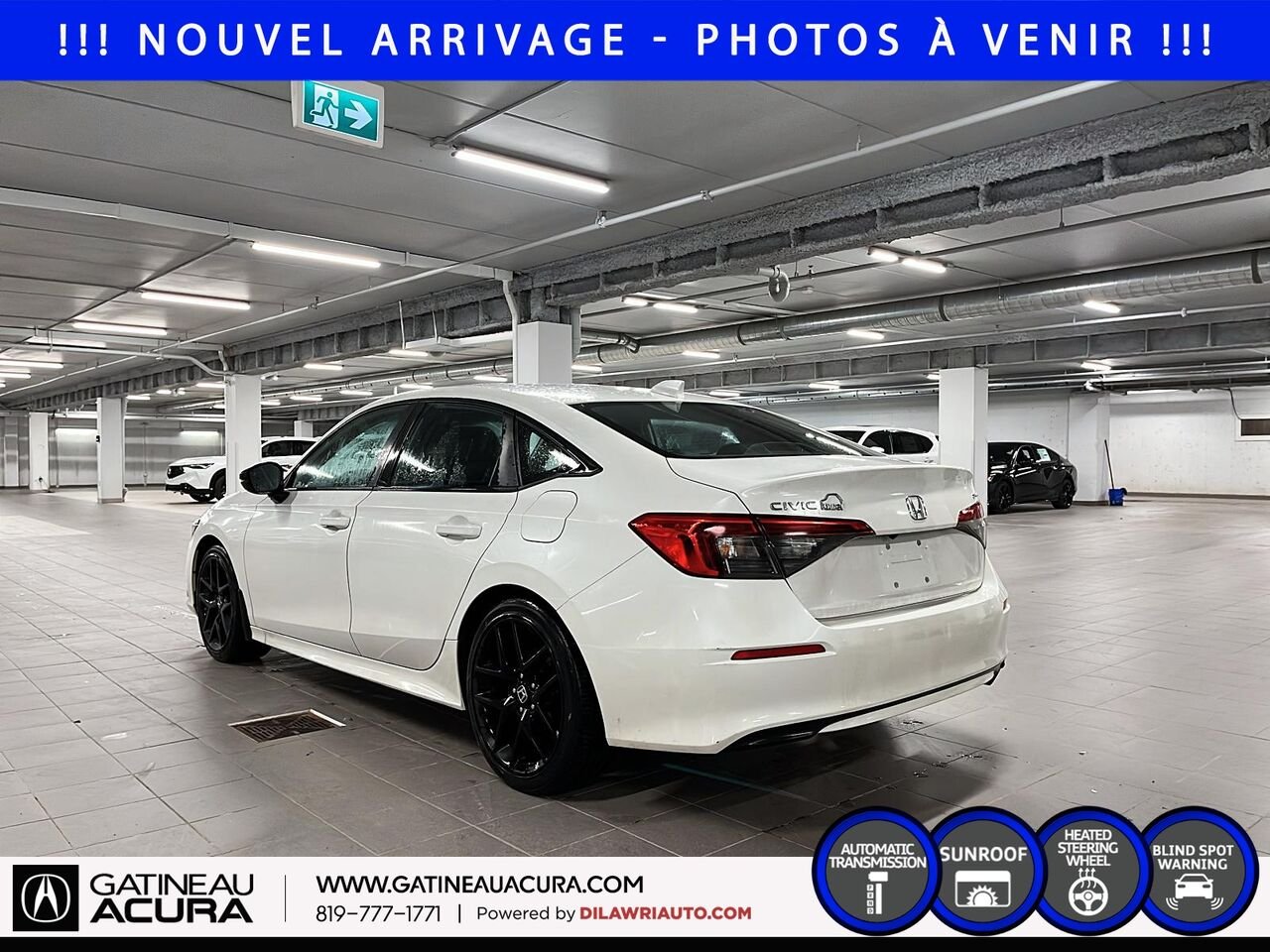 Honda Civic Sport 2024 Blanc Gatineau - photo #7