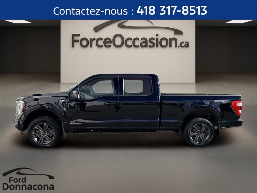 Ford F-150 LARIAT cabine SuperCrew - BOÎTE DE 6,5PI - 502A - MOTEUR POWERBOOST - 3,5 HYBRIDE - CUIR -TOIT PANO 2023 Noir