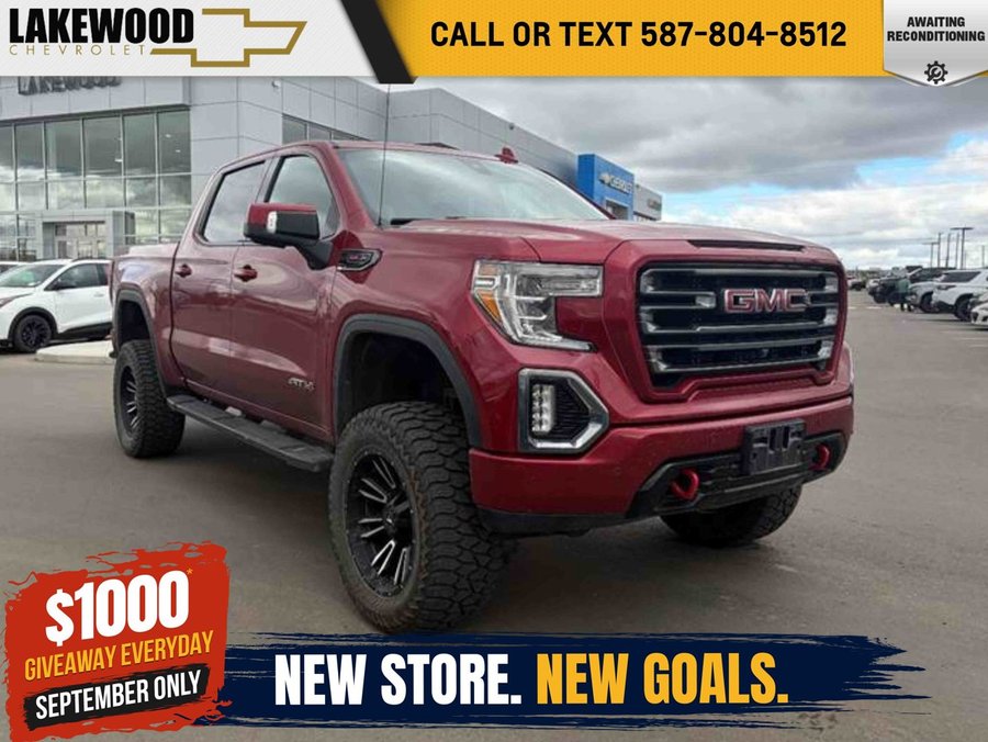2019 GMC Sierra 1500 AT4 Premium 6.2L | Power Sunroof | 4in Lift Red