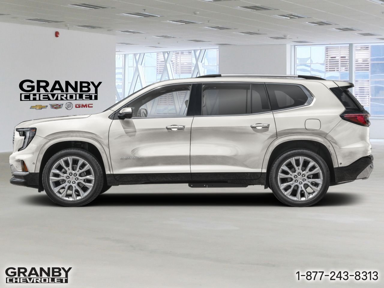 GMC Acadia ACADIA AWD DENALI ULTIMATE (5SD) | 27-0327 2027 BLANC GLACIER, TRIPLE COUCHE Granby - photo #1