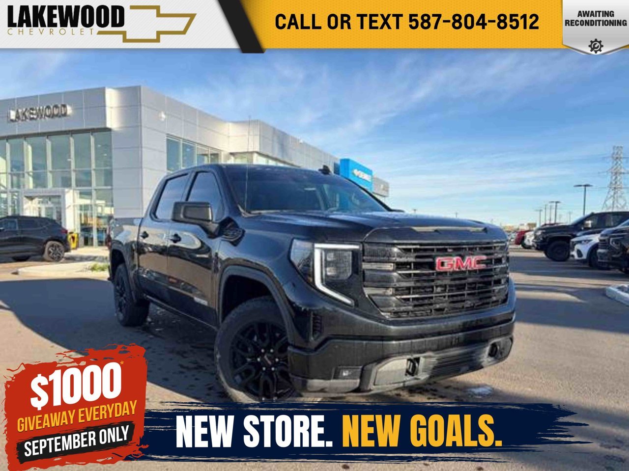 2025 GMC Sierra 1500 4WD Crew Cab 147 Elevation Black Sherwood Park - photo #0