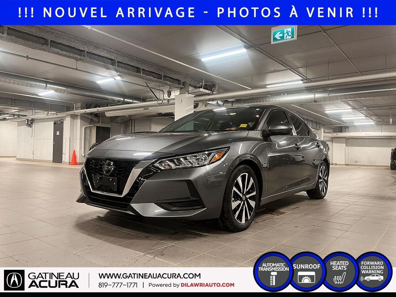 Gray 2023 Nissan Sentra Sedan Front-Wheel Drive Automatic