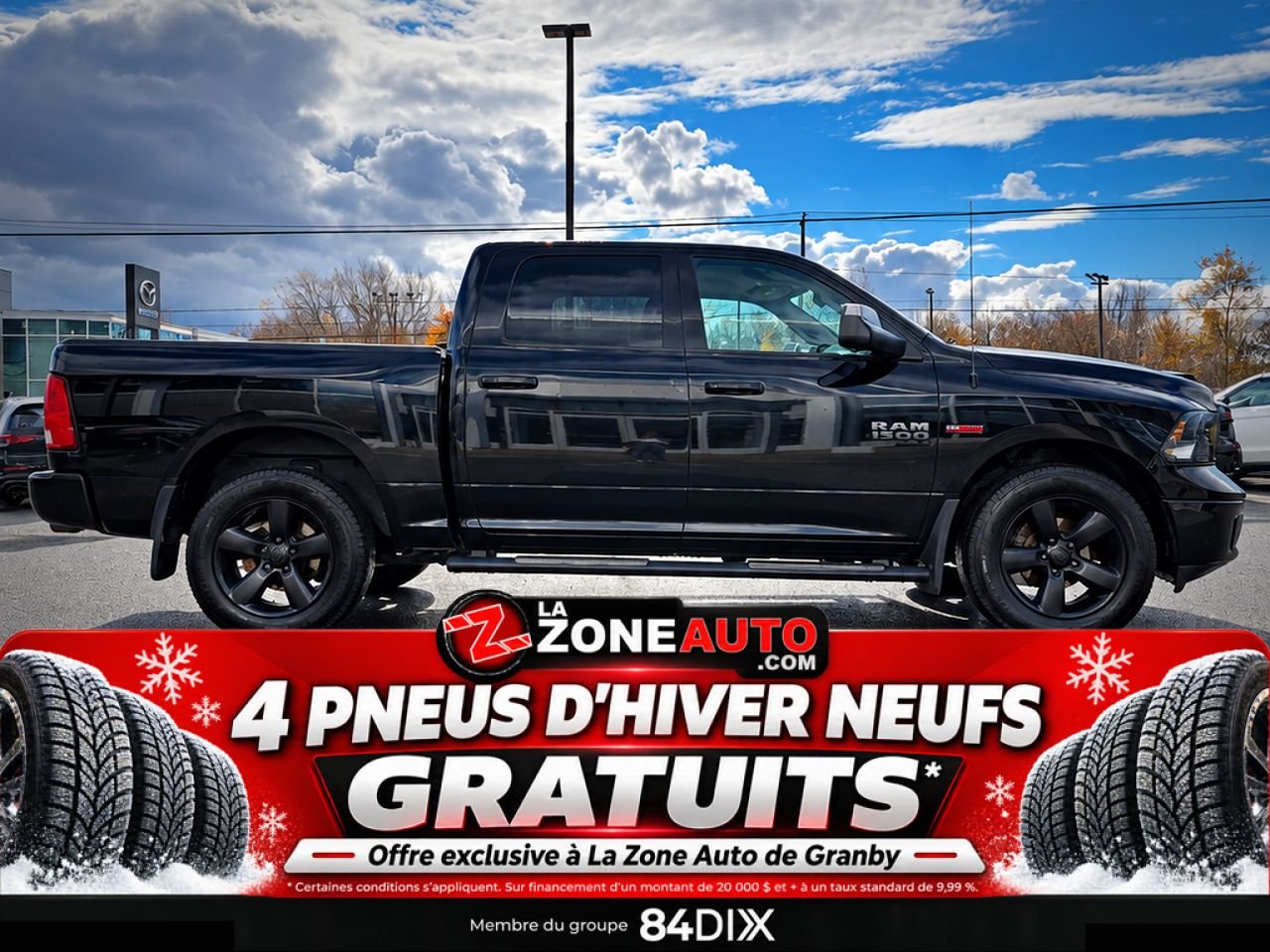 Ram 1500 Ecodiesel SLT 2019 Noir Granby - photo #7