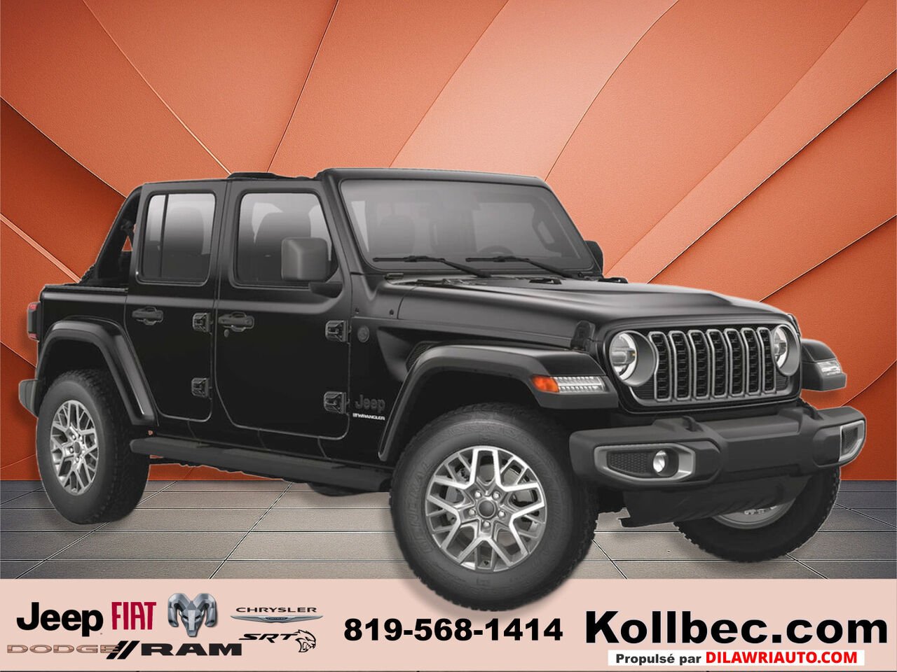 Jeep Wrangler 251260 | Sahara 4 portes 4x4 2025 Noir Gatineau - photo #4