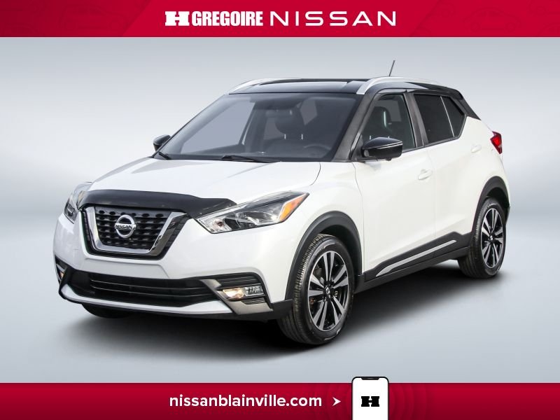 2019 Nissan Kicks SR/BOSE/CARPLAY/CUIR/MAGS/AC/CAMERA/BT White