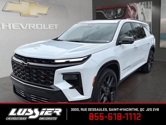 CHEVROLET Traverse RS 2026 BLANC POLAIRE, TRIPLE COUCHE