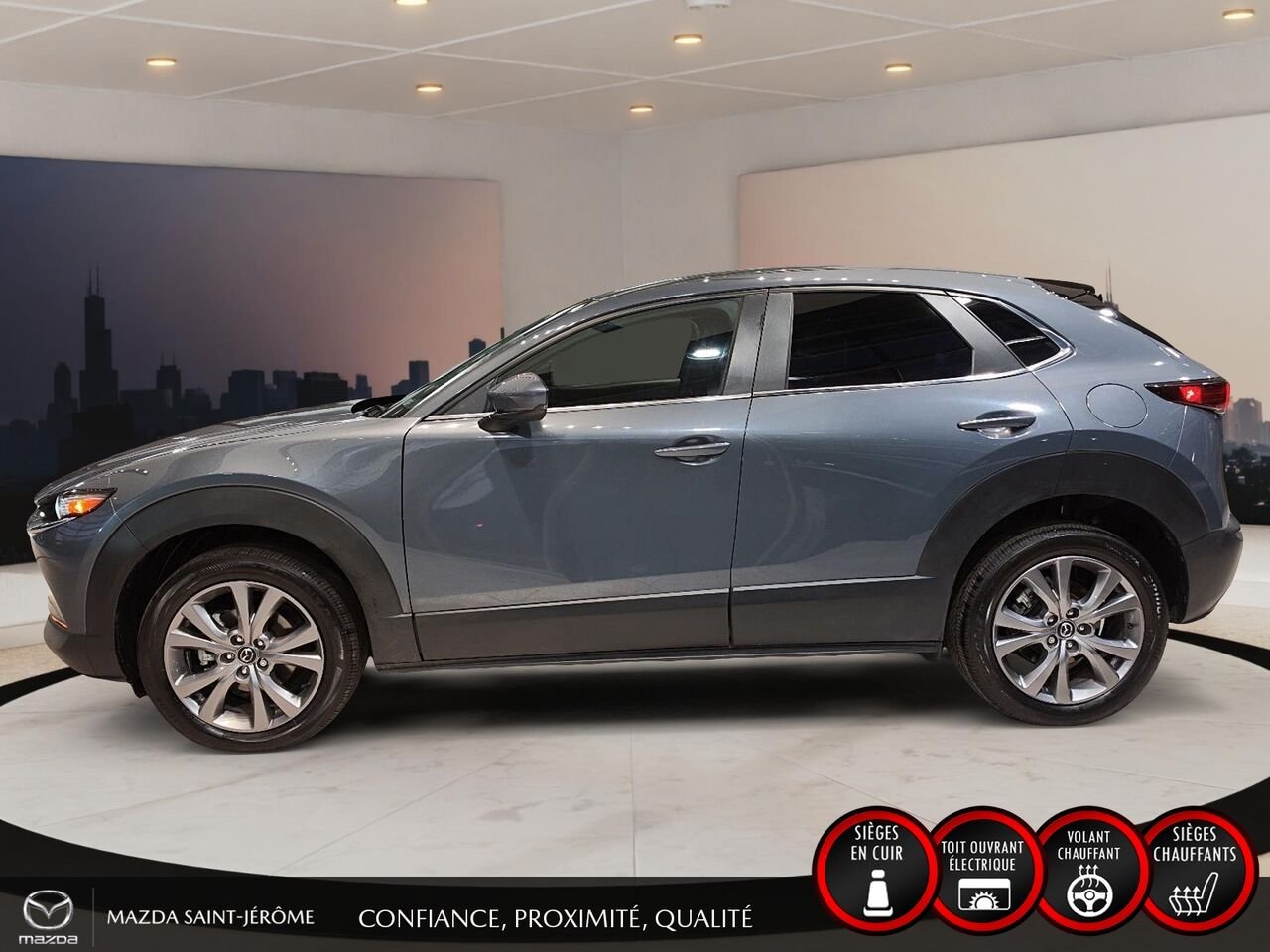 Mazda CX-30 GS-L | AWD | TOIT OUVRANT | CUIR 2025 Gris Saint-Jérôme - photo #9