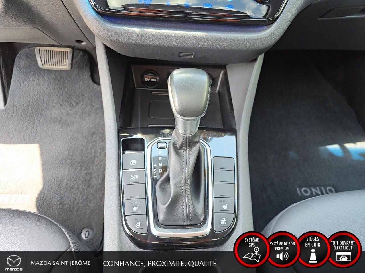 Hyundai Ioniq hybride rechargeable Ultimate | TOIT OUVRANT | CUIR | 2020 Blanc Saint-Jérôme - photo #19