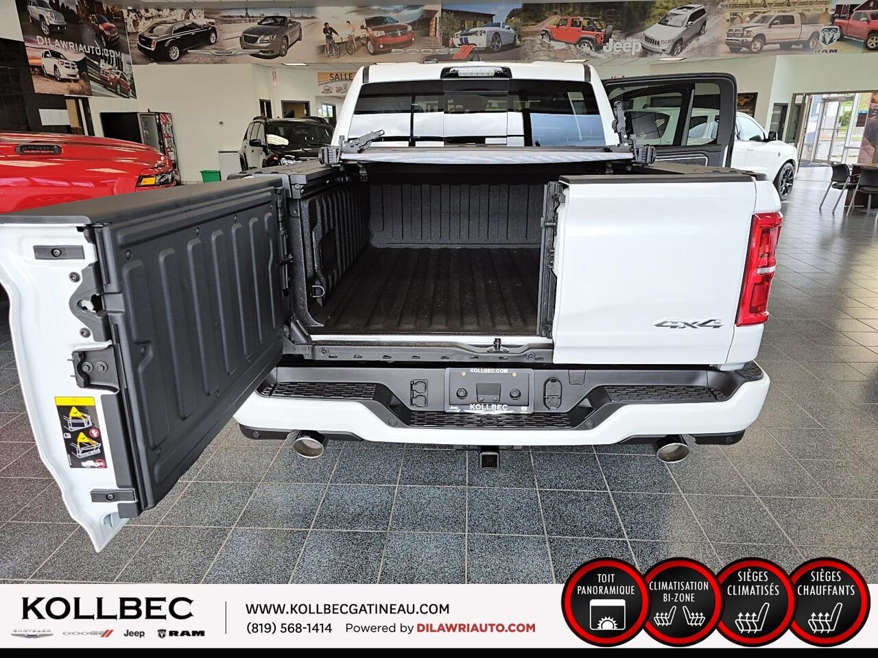 RAM 1500 26730 | Tungsten cabine d'équipe 4x4 caisse de 5 pi 7 po 2026 Triple couche nacrée ivoire Gatineau - photo #34